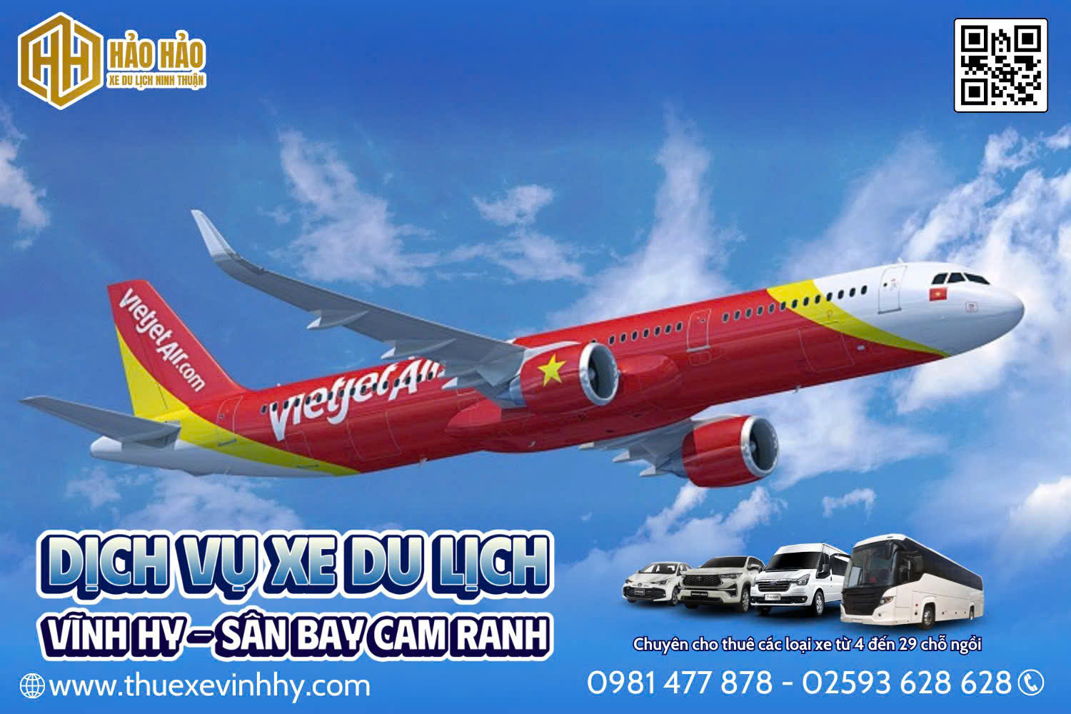 xe du lịch VĨnh Hy Đặt Xe Vĩnh Hy đi Sân bay Cam Ranh, thuê xe vĩnh hy