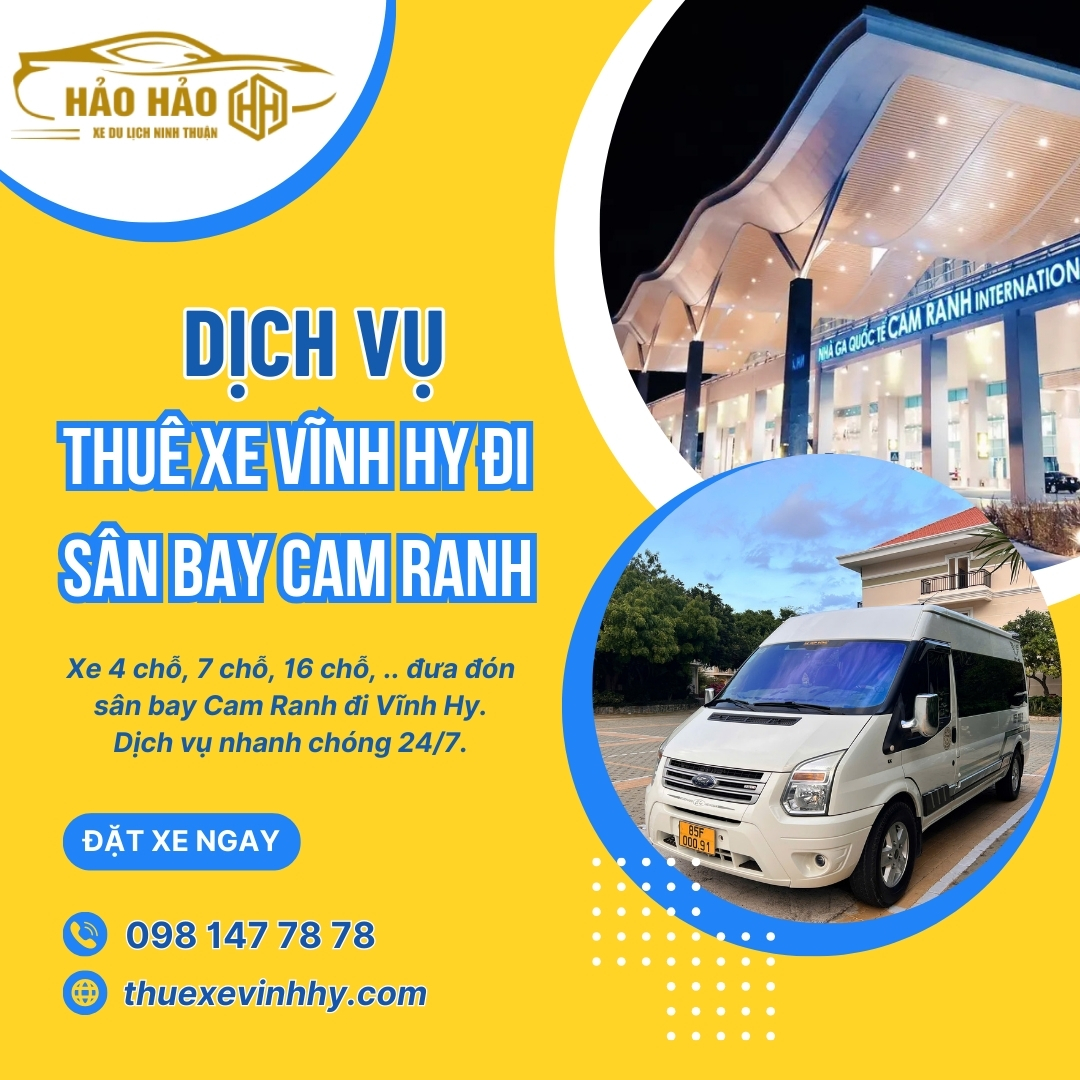 Thuê Xe Vĩnh Hy Đi Sân Bay Cam Ranh Thuê xe Vĩnh Hy đi sân bay Cam Ranh bằng xe 7 chỗ tiện nghi, thoải mái. Thuê xe vĩnh hy, xe du lịch vĩnh hy