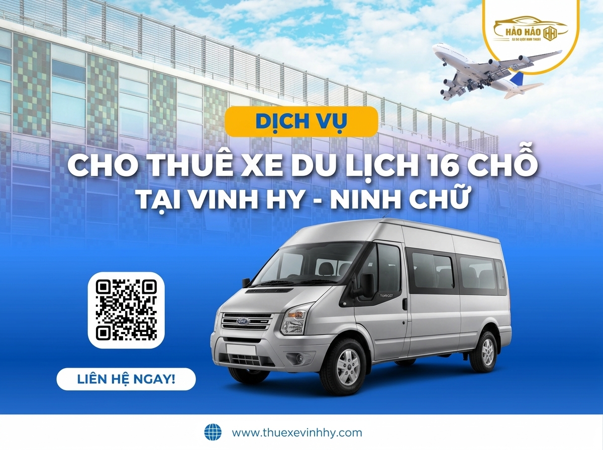 Xe 16 chỗ đưa đón sân bay Cam Ranh - Vĩnh Hy